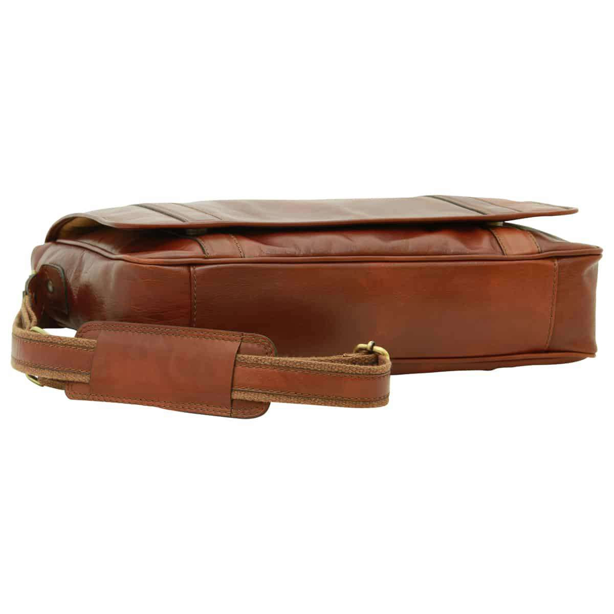 Soft Calfskin Leather Messenger Bag | Office & Business