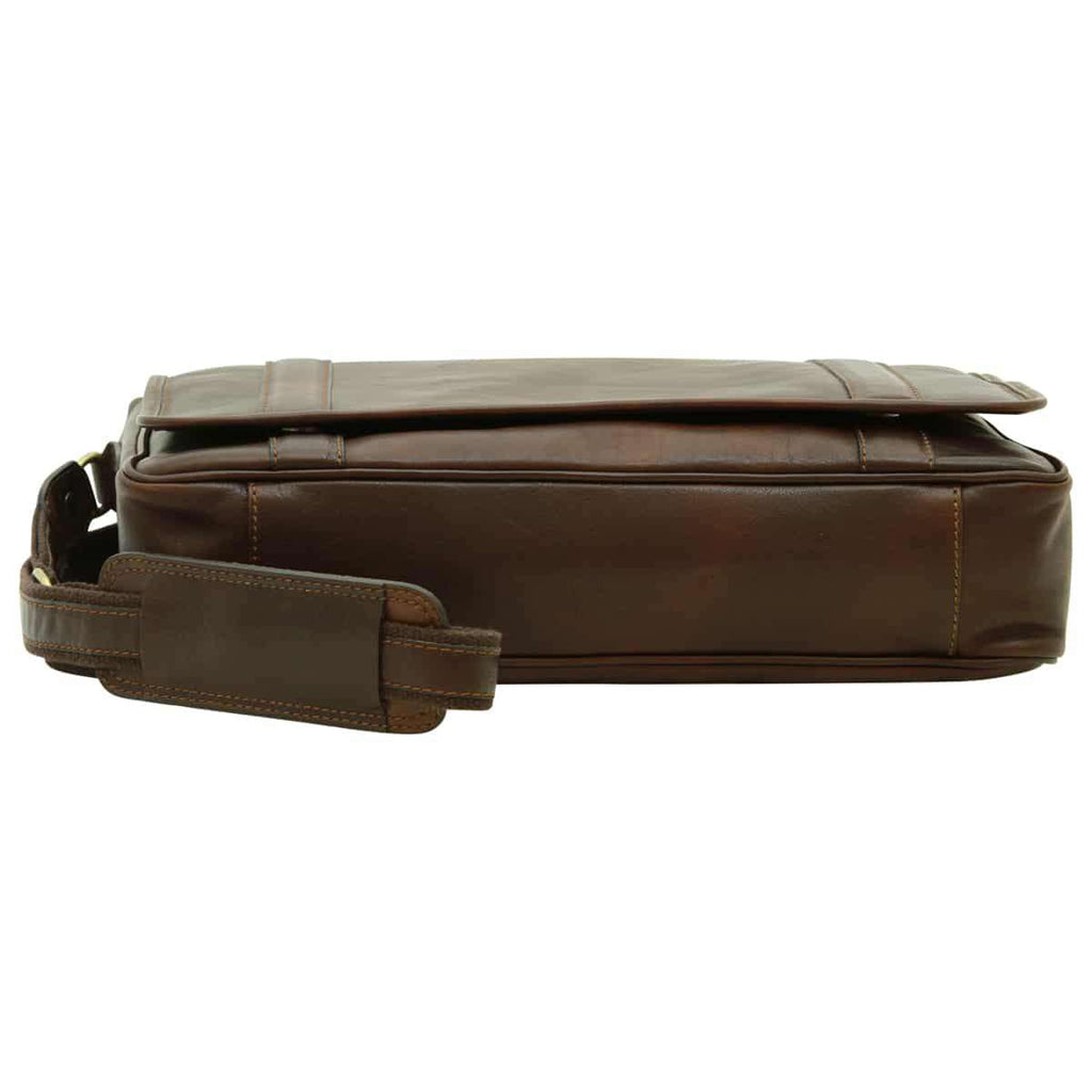 Soft Calfskin Leather Messenger Bag | Office & Business