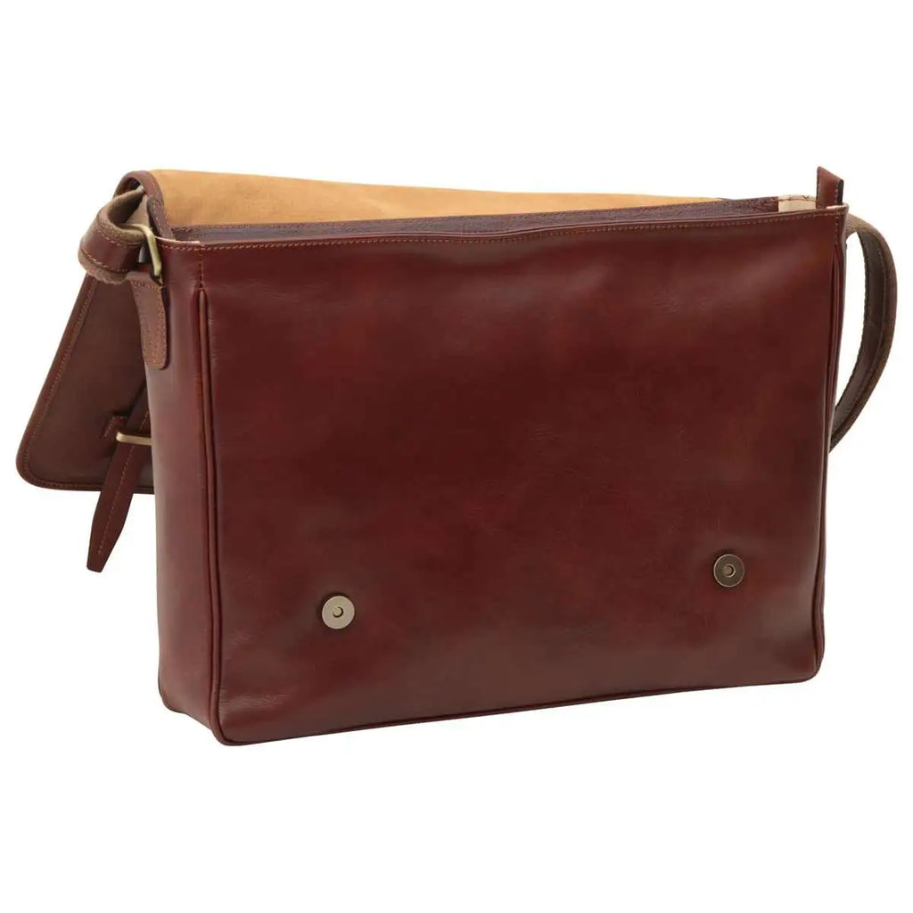 Large Leather Bag with Magnetic Closure | Work & Office