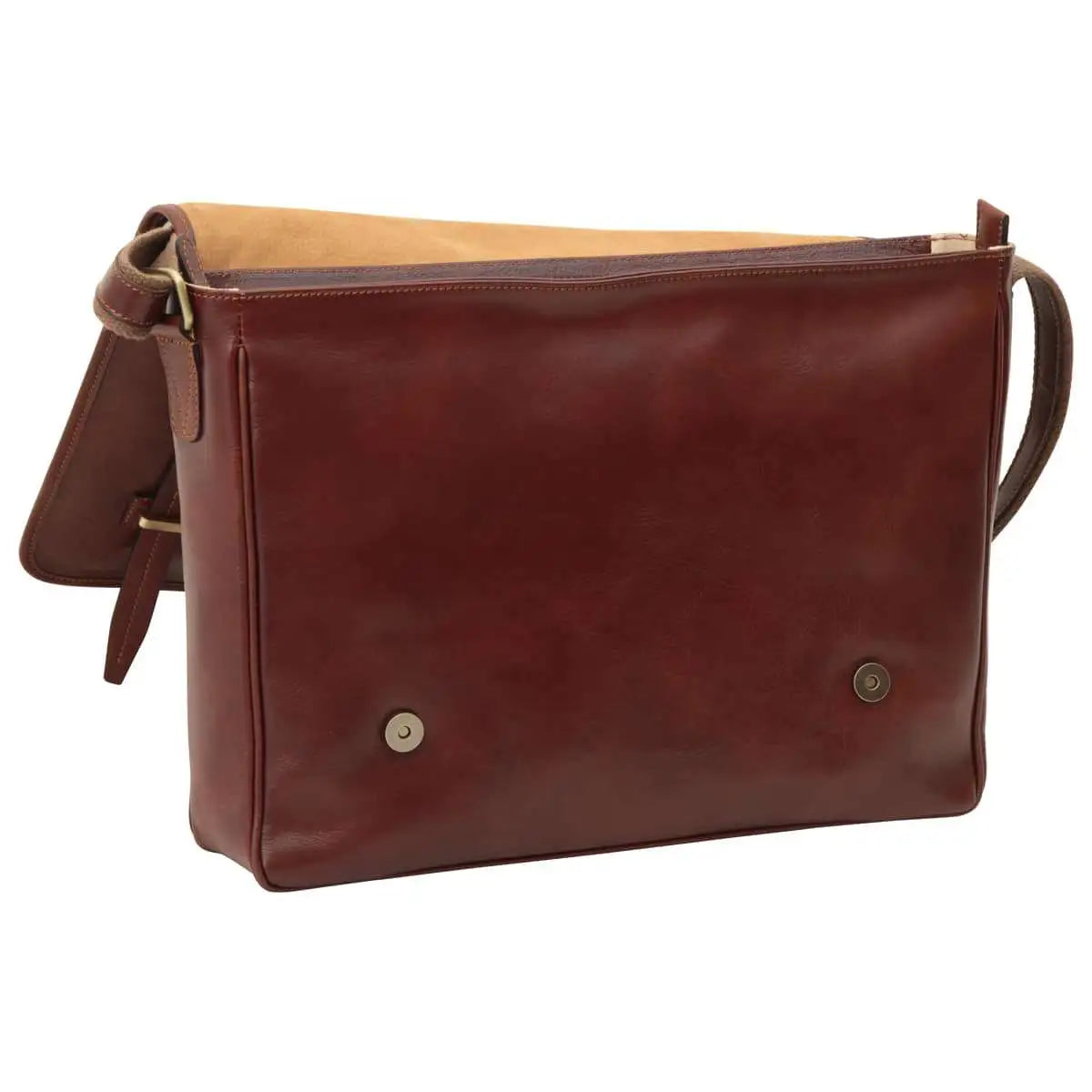 Large Leather Bag with Magnetic Closure | Work & Office