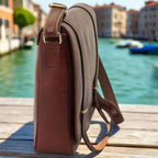 Large Leather Bag with Magnetic Closure | Work & Office