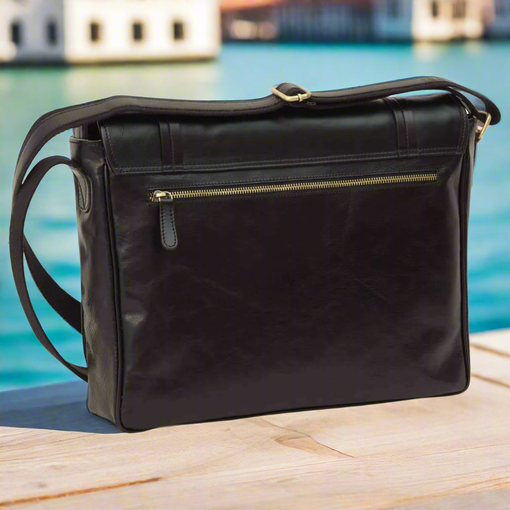 Large Leather Bag with Magnetic Closure | Work & Office