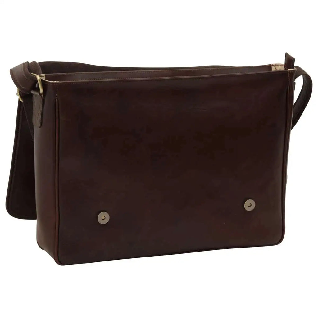 Large Leather Bag with Magnetic Closure | Work & Office