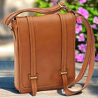 Medium Leather Bag with Double Magnetic Closure | Everyday Use & Travel