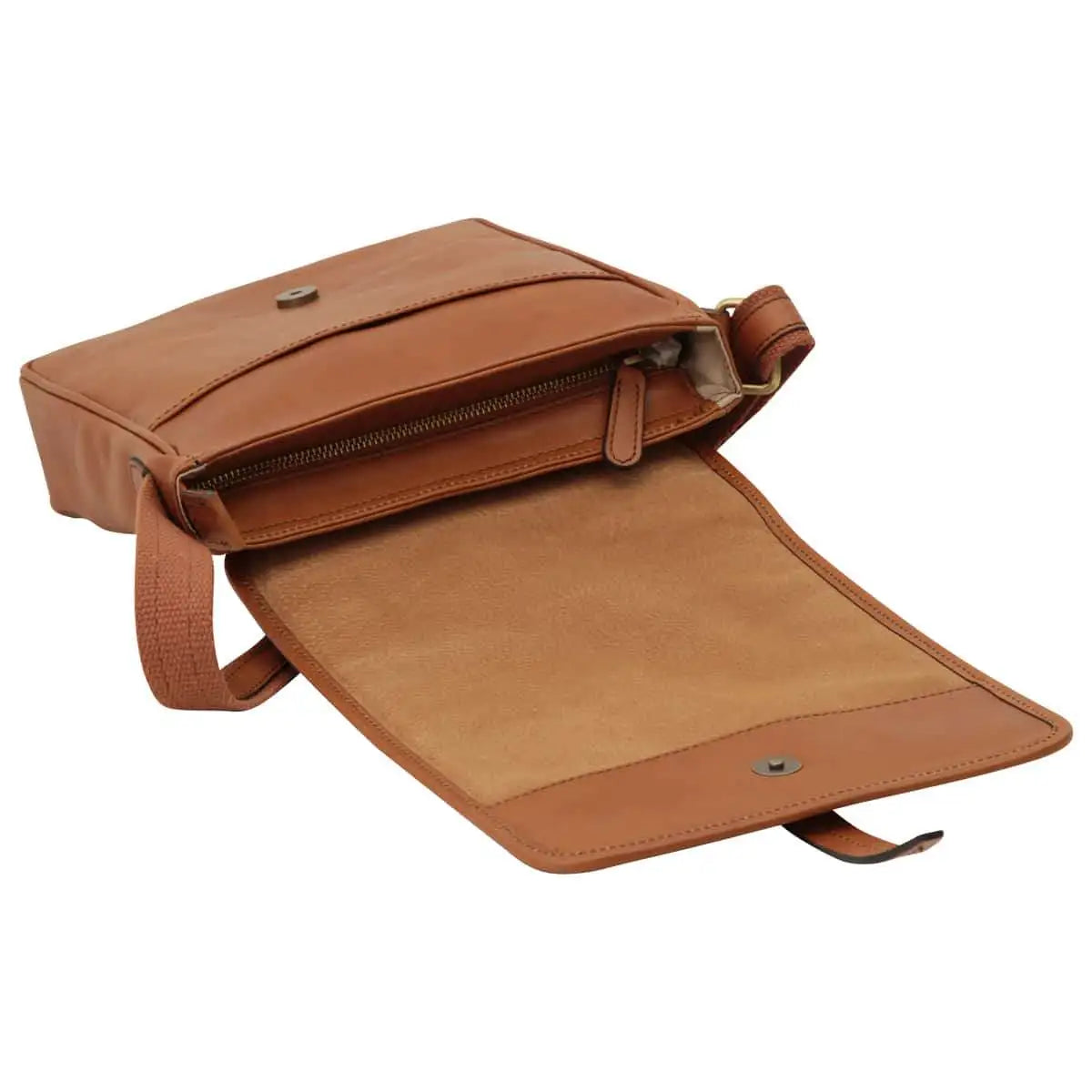 Small Leather Bag with Magnetic Closure | Travel & Casual