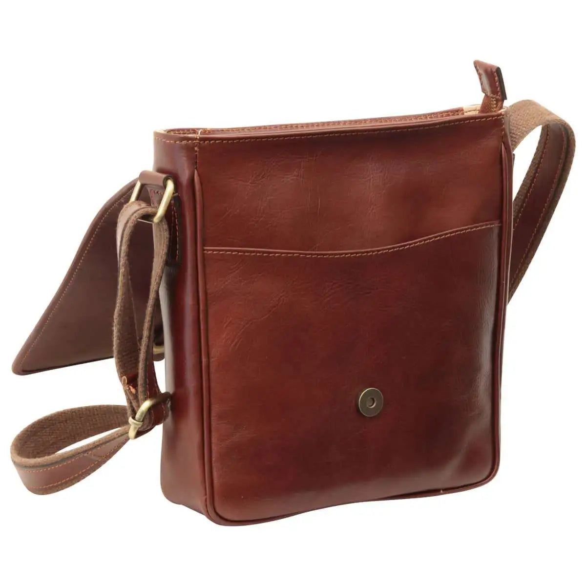 Small Leather Bag with Magnetic Closure | Travel & Casual