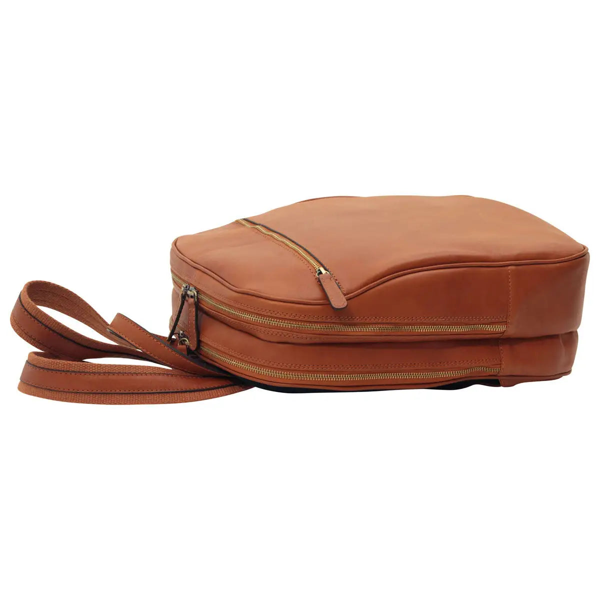 Leather Backpack with Exterior Zip Pockets | Travel & Work