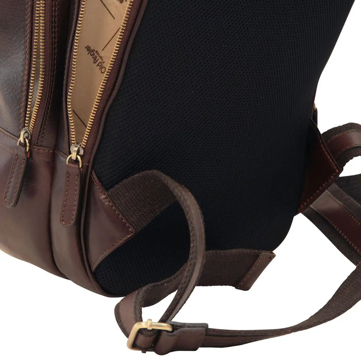 Leather Backpack with Exterior Zip Pockets | Travel & Work