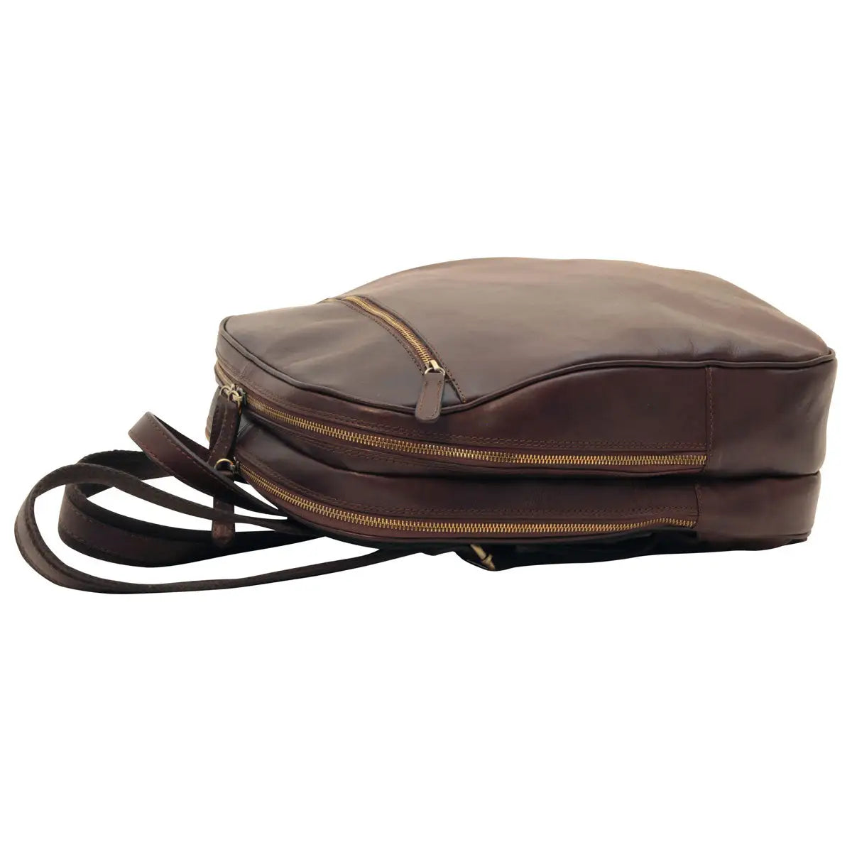 Leather Backpack with Exterior Zip Pockets | Travel & Work