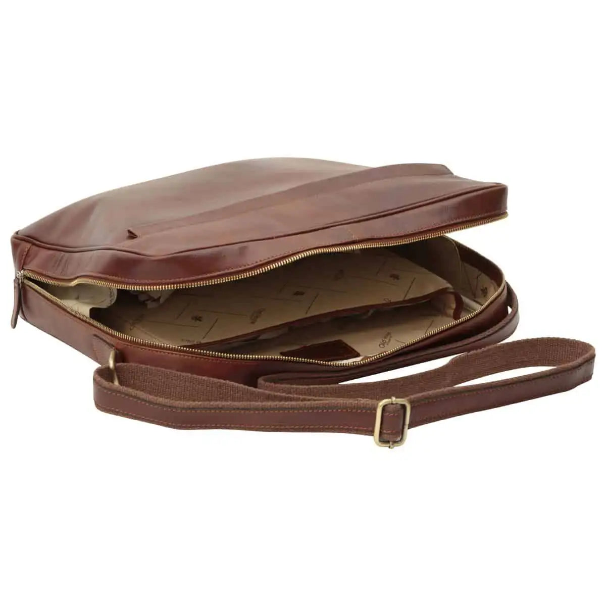 Vachetta Leather Messenger | Travel & Everyday Use
