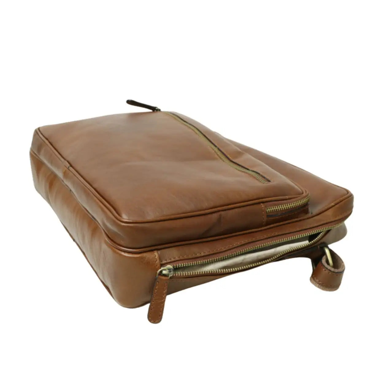 Large Leather Bag with Zip Closures | Travel & Everyday Use