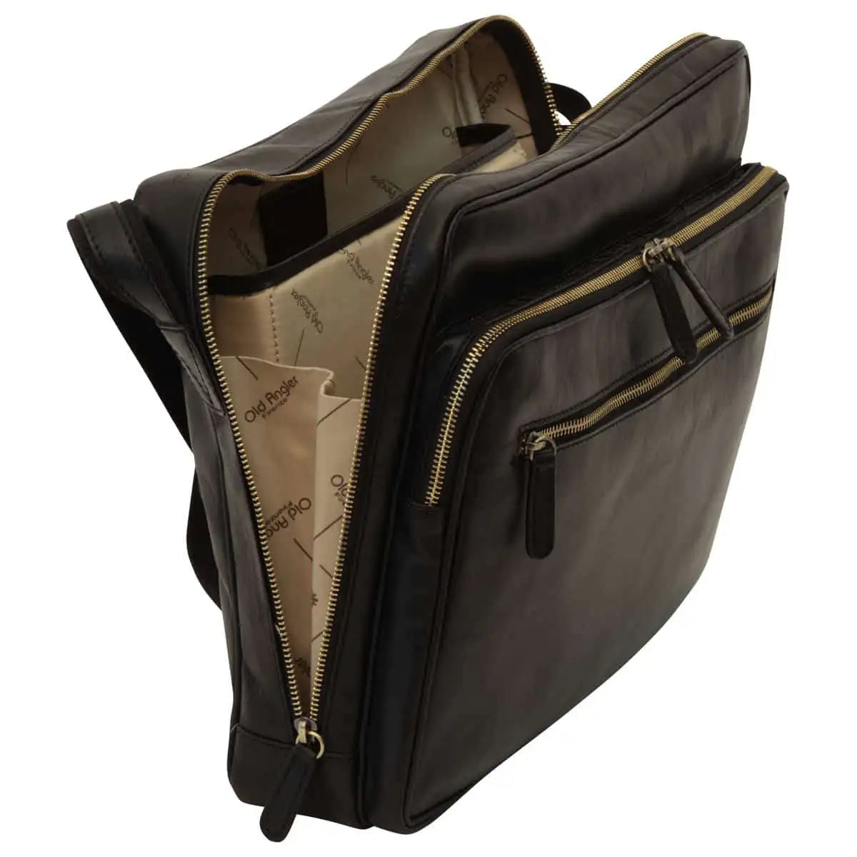 Large Leather Bag with Zip Closures | Travel & Everyday Use