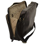 Large Leather Bag with Zip Closures | Travel & Everyday Use