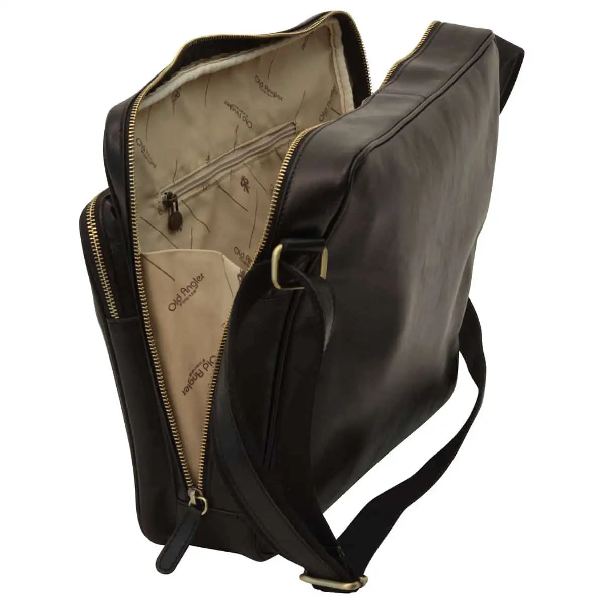 Large Leather Bag with Zip Closures | Travel & Everyday Use