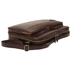 Large Leather Bag with Zip Closures | Travel & Everyday Use