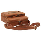 Small Leather Bag with Zip Closures | Travel & Everyday Use