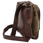 Small Leather Bag with Zip Closures | Travel & Everyday Use