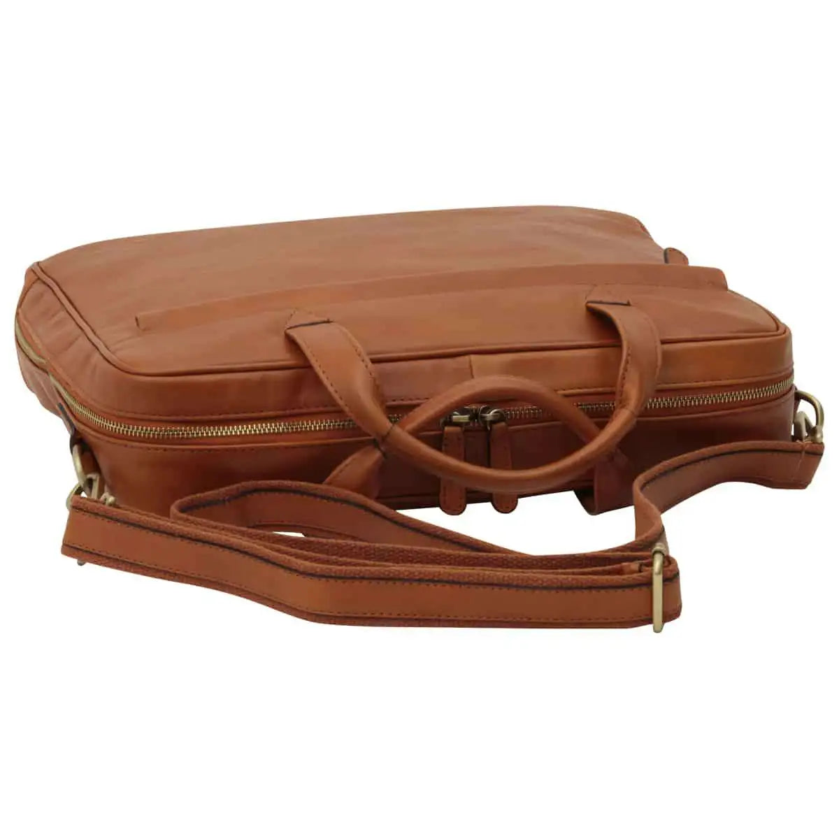 Leather Briefcase with Zip Closure | Office & Work