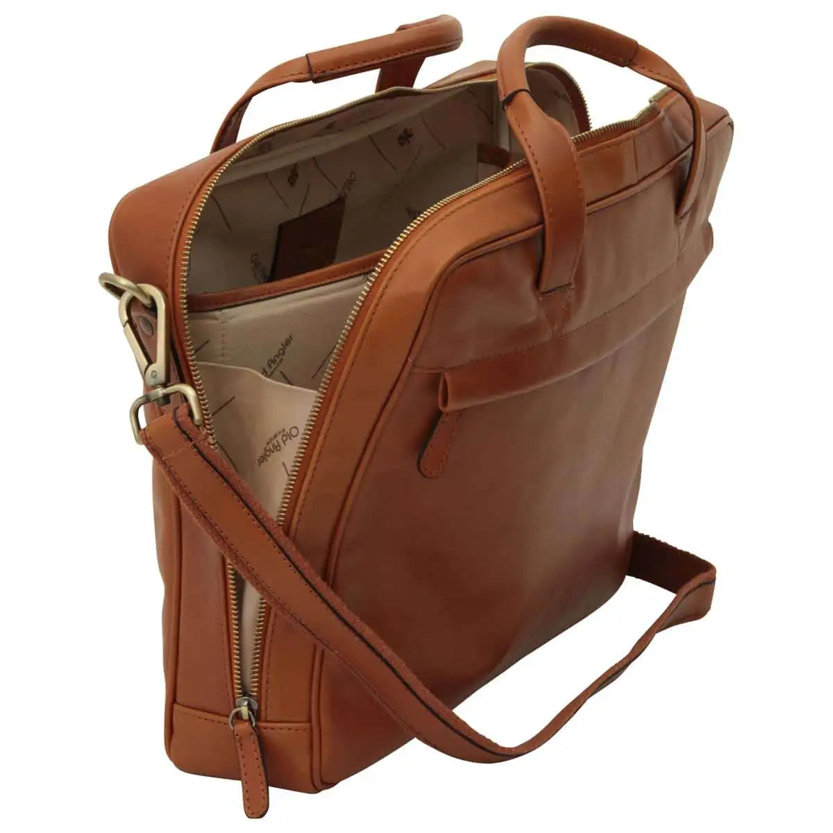 Leather Briefcase with Zip Closure | Office & Work