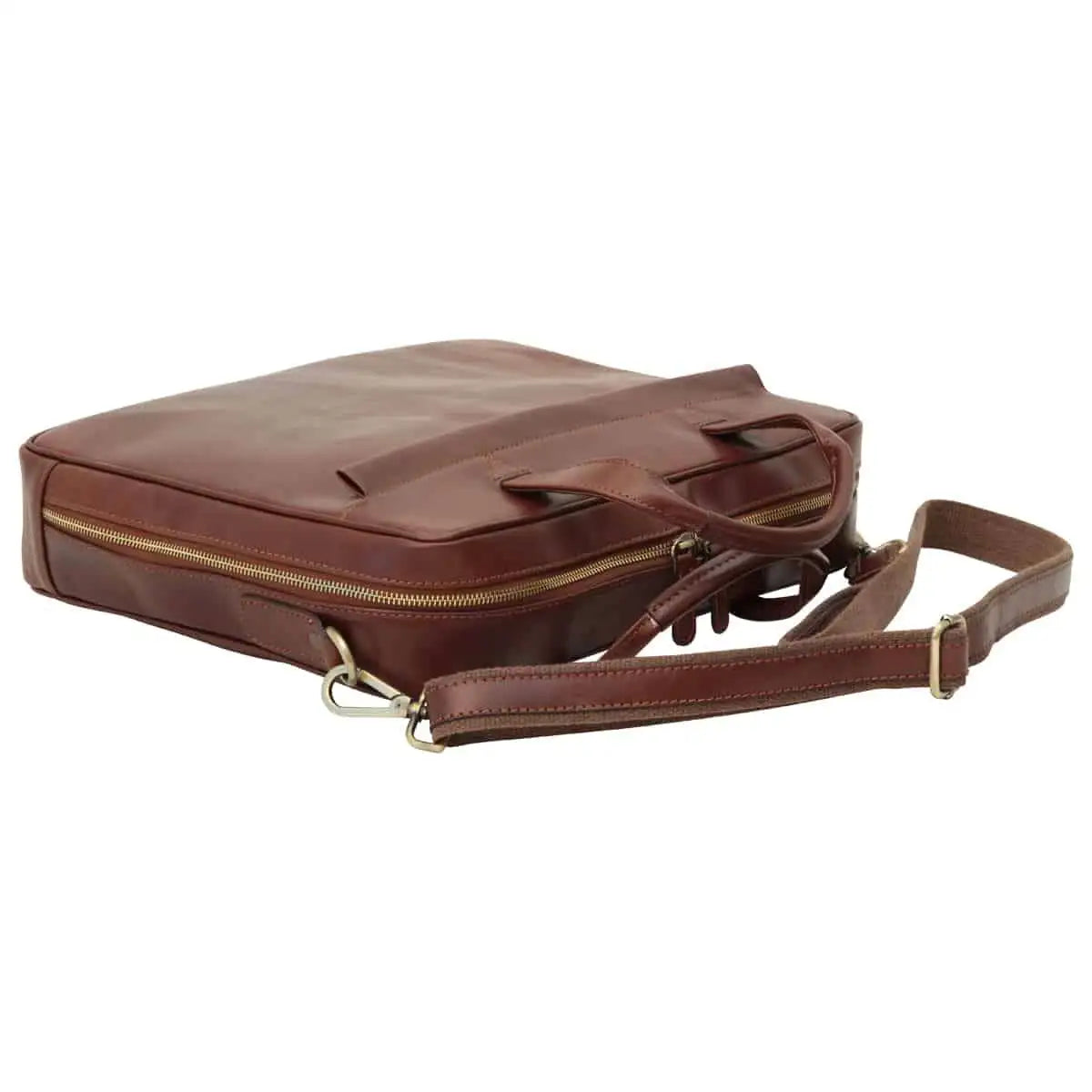 Leather Briefcase with Zip Closure | Office & Work