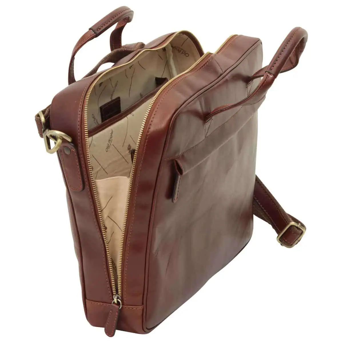Leather Briefcase with Zip Closure | Office & Work
