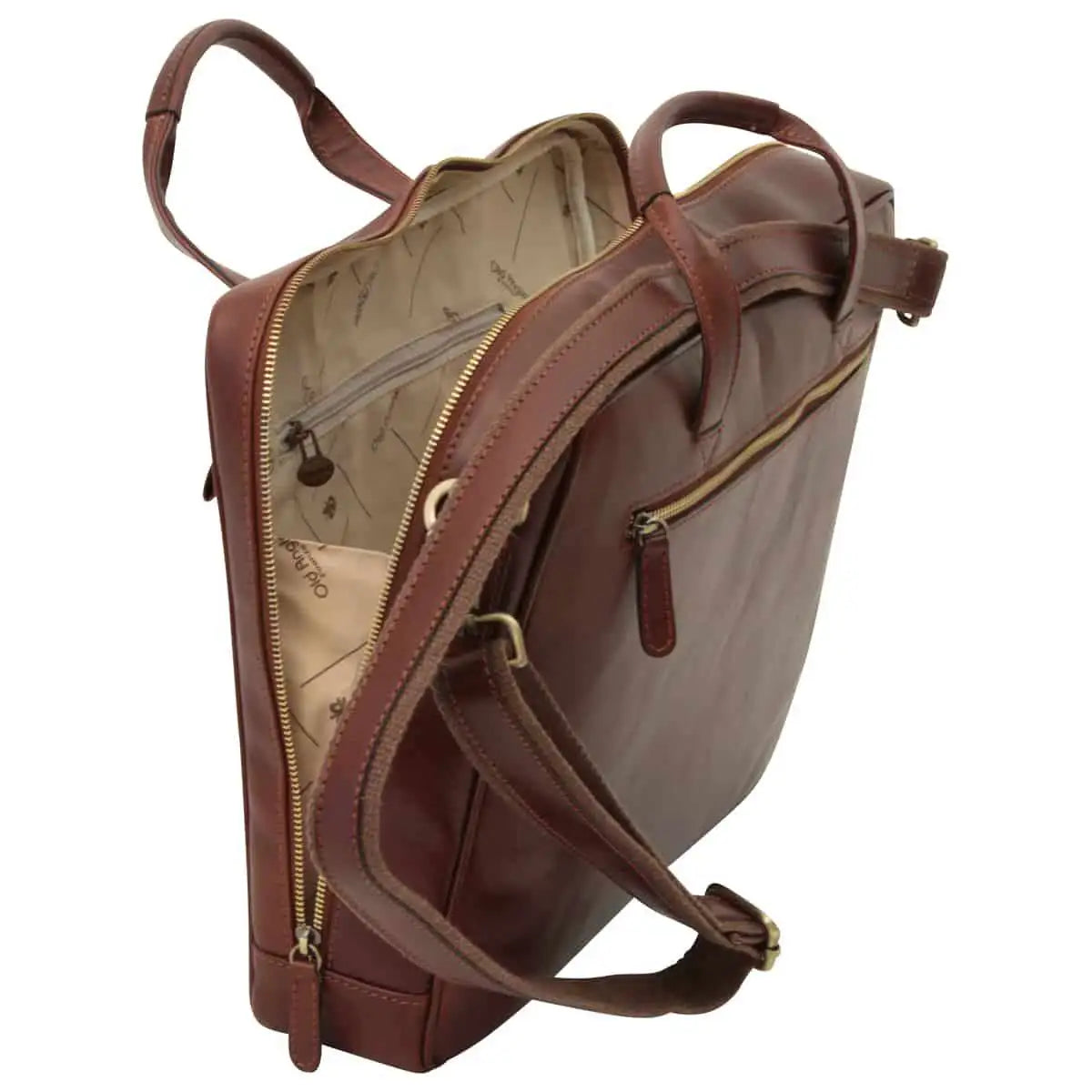 Leather Briefcase with Zip Closure | Office & Work