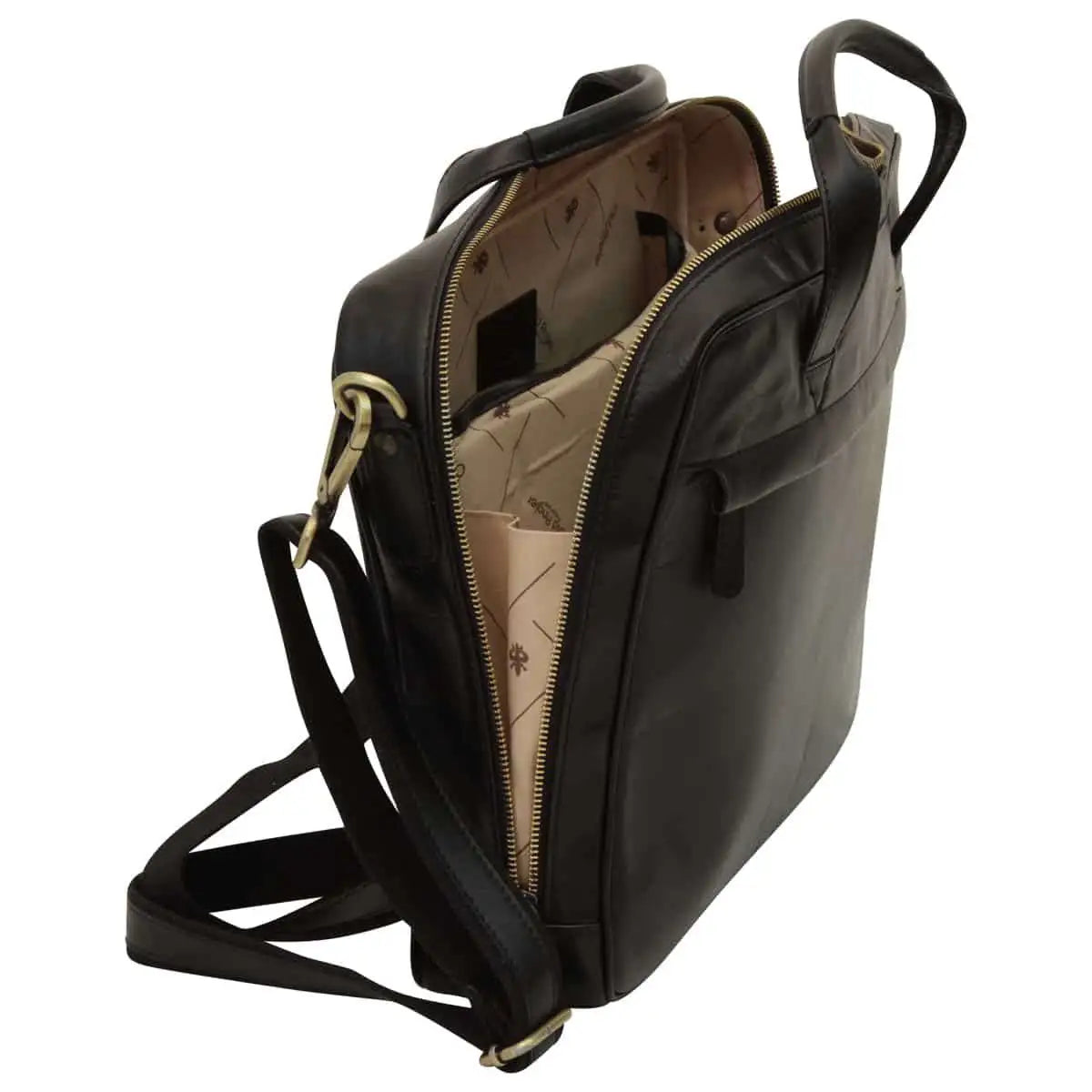Leather Briefcase with Zip Closure | Office & Work