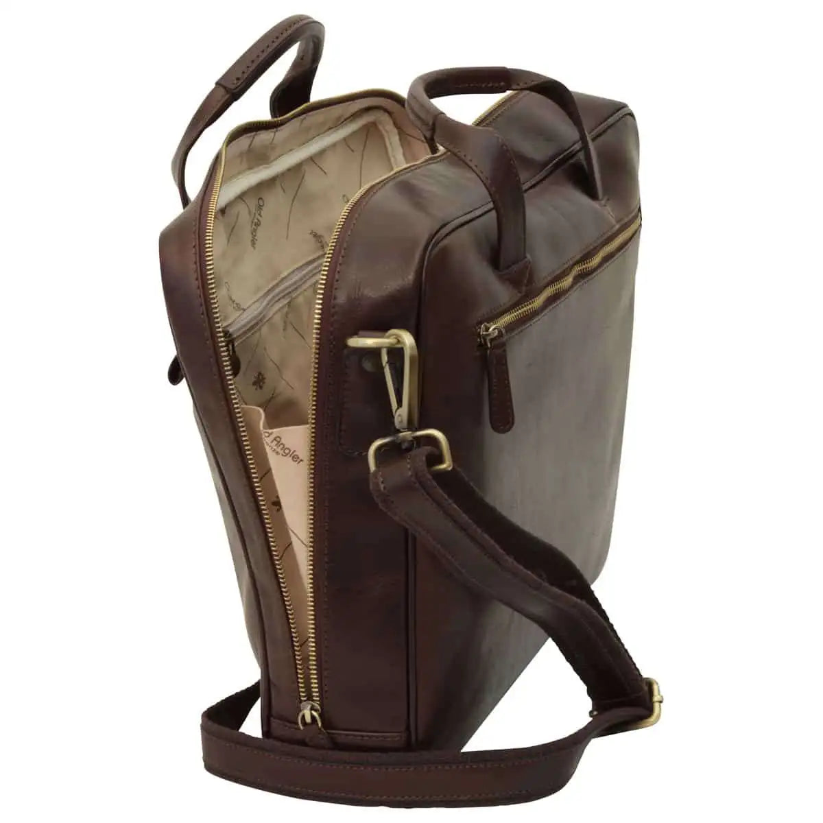 Leather Briefcase with Zip Closure | Office & Work
