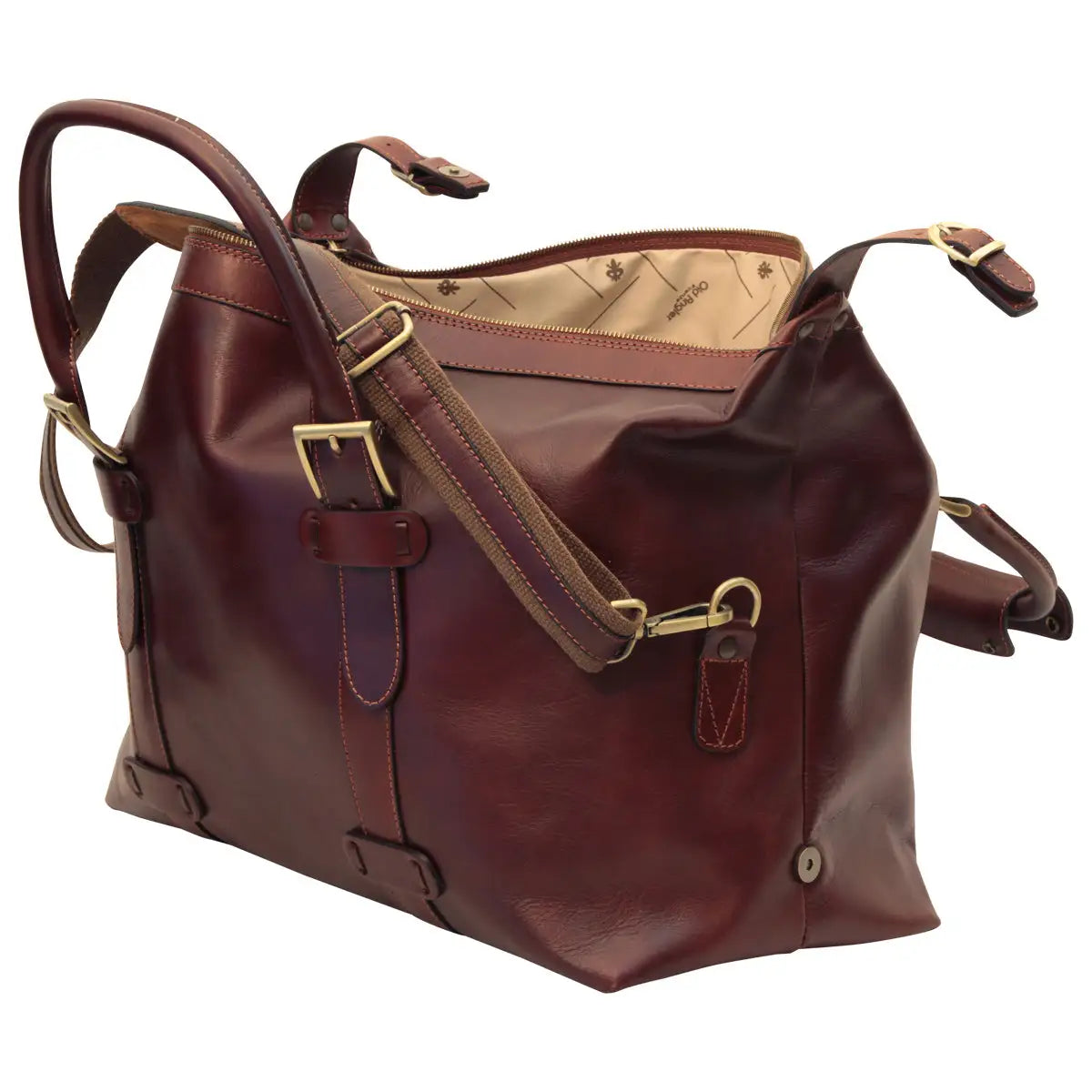 Cowhide Leather Travel Bag | Weekend & Business Trips