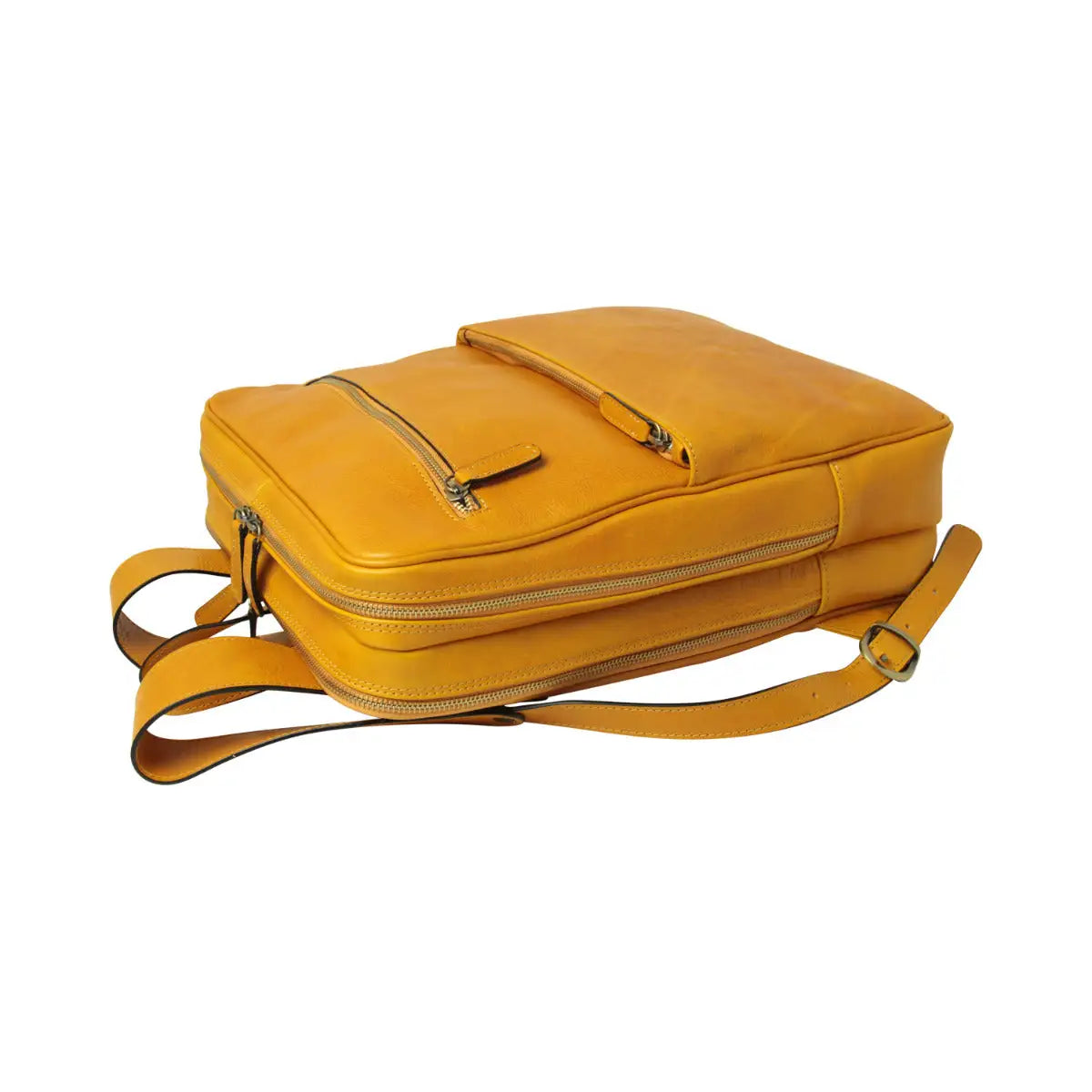 Leather Backpack with Backside Troller Strap | Travel & Work