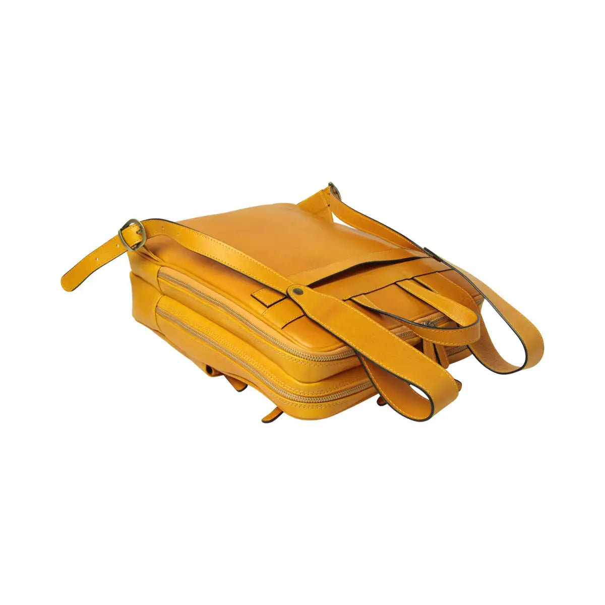 Leather Backpack with Backside Troller Strap | Travel & Work