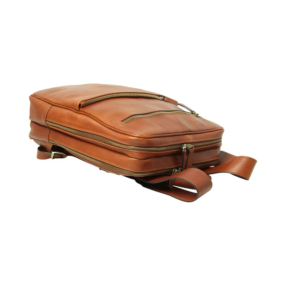 Leather Backpack with Backside Troller Strap | Travel & Work