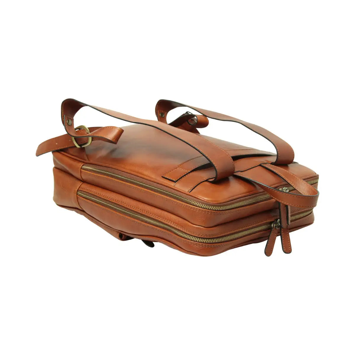 Leather Backpack with Backside Troller Strap | Travel & Work