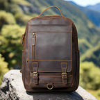 Vintage Crazy Horse Leather Backpack | Laptop & Travel Bag