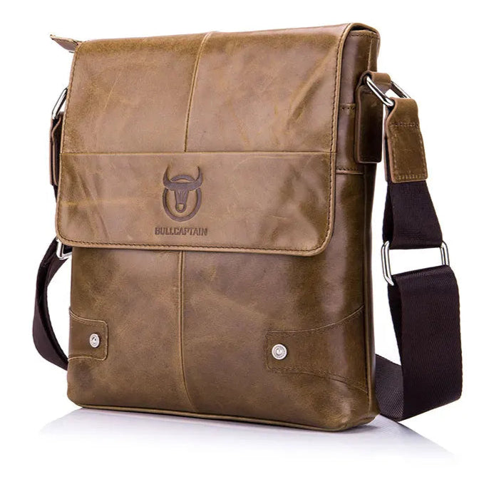 Genuine Leather Shoulder Bag – Laptop-Ready & Executive Style
