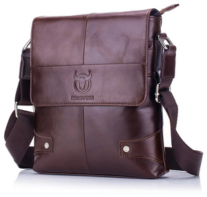 Genuine Leather Shoulder Bag – Laptop-Ready & Executive Style