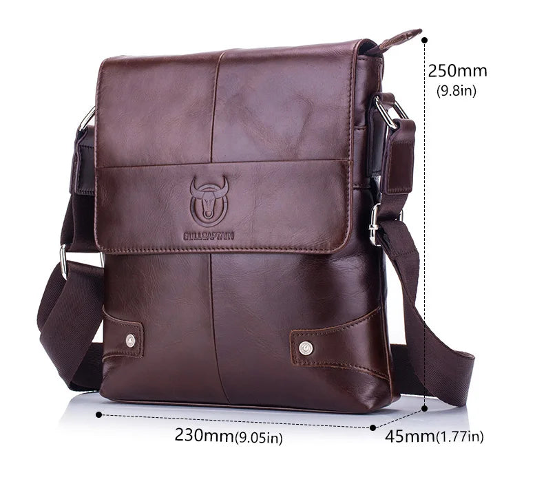 Genuine Leather Shoulder Bag – Laptop-Ready & Executive Style