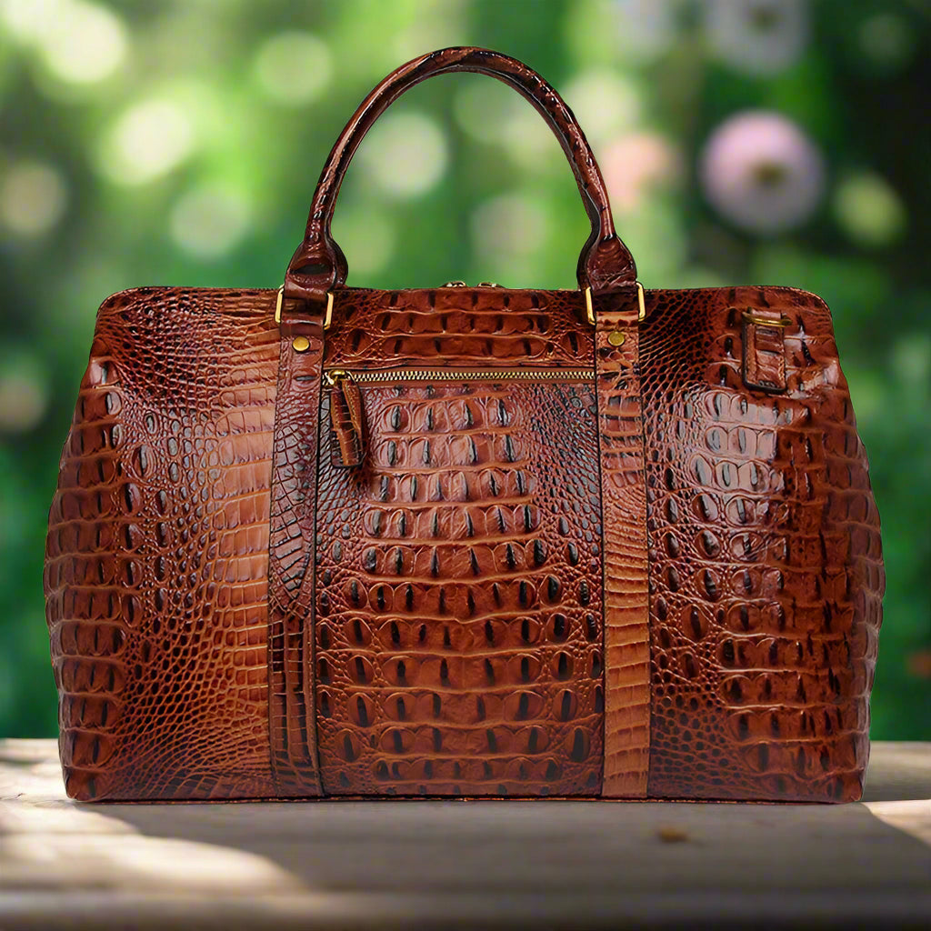 Genuine Leather Stylish Tote | Travel & Work