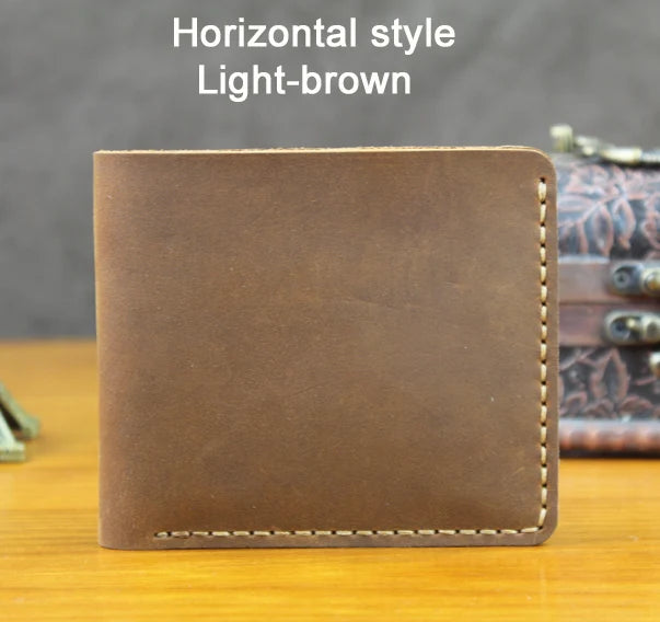 Handmade Full Grain Leather Wallet – Vintage Style Men’s
