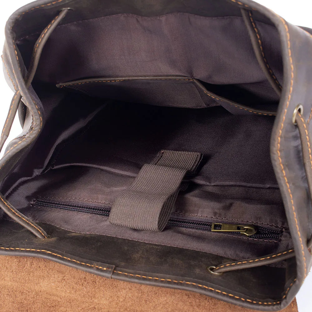 Vintage-Inspired Premium Cowhide Backpack | Work & Travel