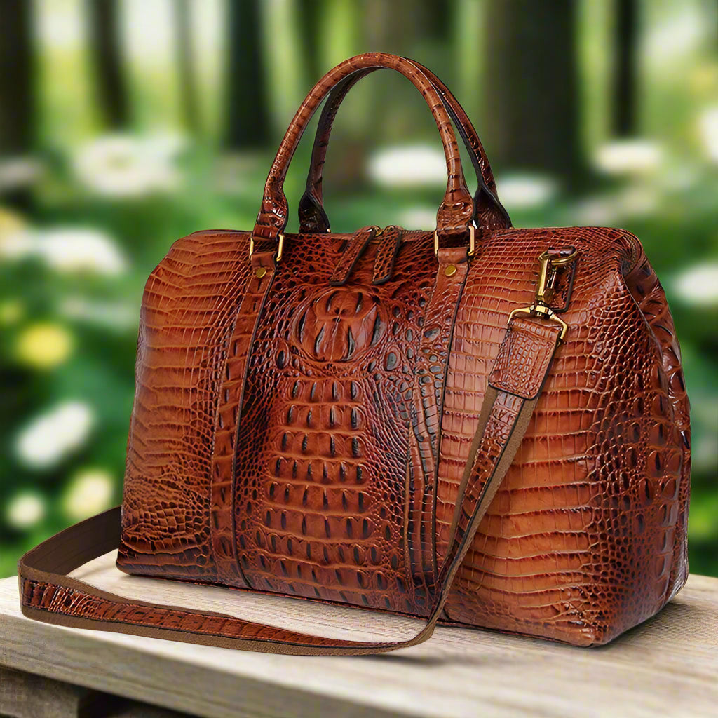 Genuine Leather Stylish Tote | Travel & Work
