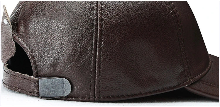 Genuine Leather Baseball Cap | Sports