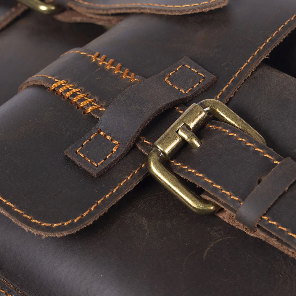 Vintage-Inspired Premium Cowhide Backpack | Work & Travel