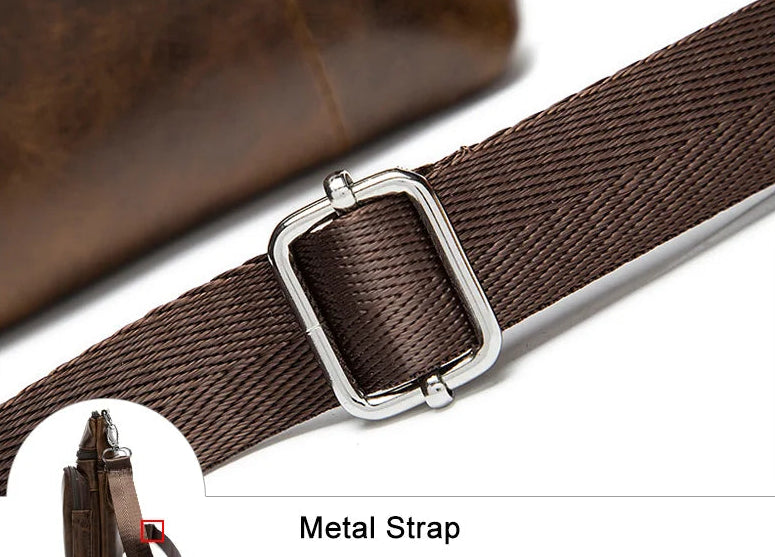 Genuine Leather Classic Crossbody Bag | Travel & Casual