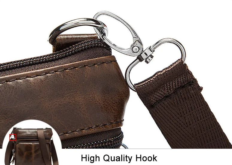 Genuine Leather Messenger | Shoulder Bag fits Tablet & Essentials