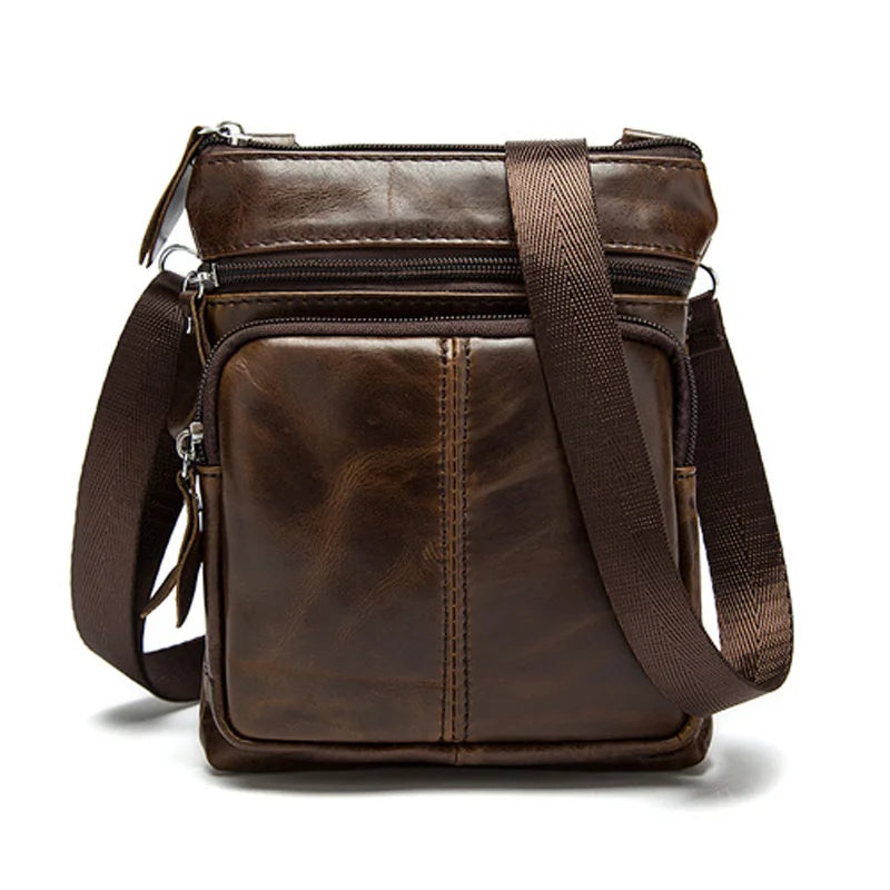 Genuine Leather Messenger | Shoulder Bag fits Tablet & Essentials