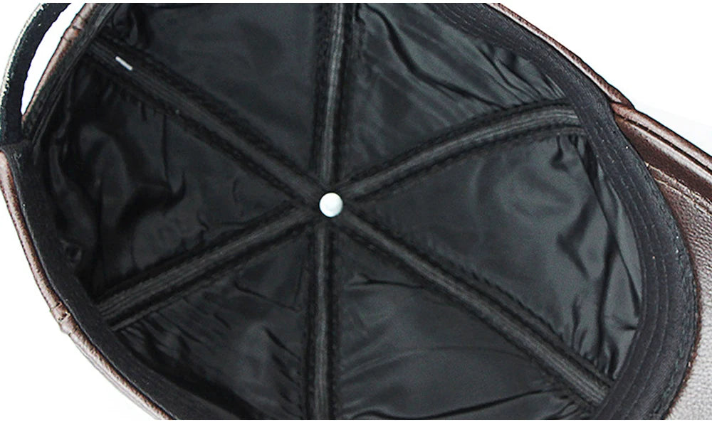 Genuine Leather Baseball Cap | Sports