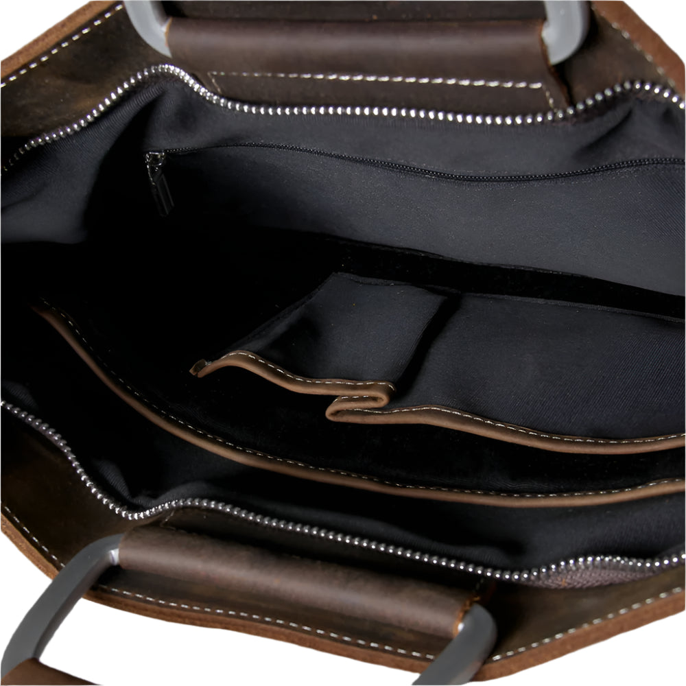 Lightweight Leather Box Bag | Casual & Work