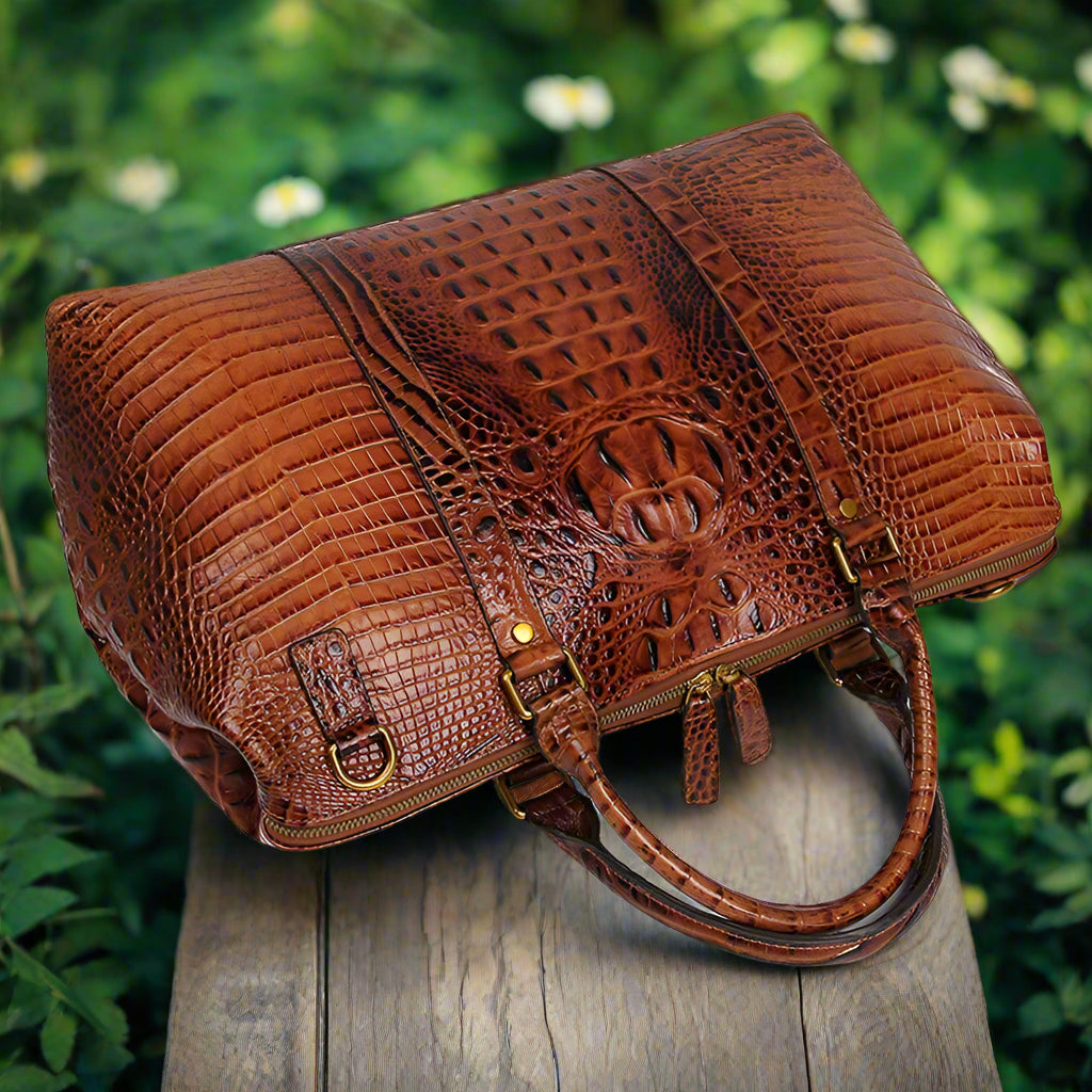 Genuine Leather Stylish Tote | Travel & Work
