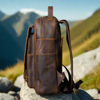 Vintage Crazy Horse Leather Backpack | Laptop & Travel Bag